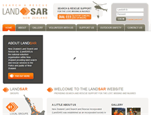 Tablet Screenshot of landsar.org.nz